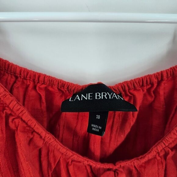 Lane Bryant Tank Top 18 Plus Size Sleeveless Shirt Blouse Summer Vacation - Picture 2 of 3